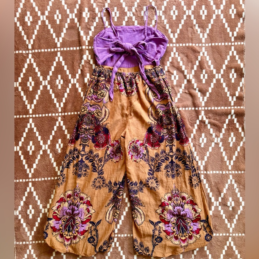 Free People Indio Sun Jumpsuit in Golden Combo - Picture 7 of 16